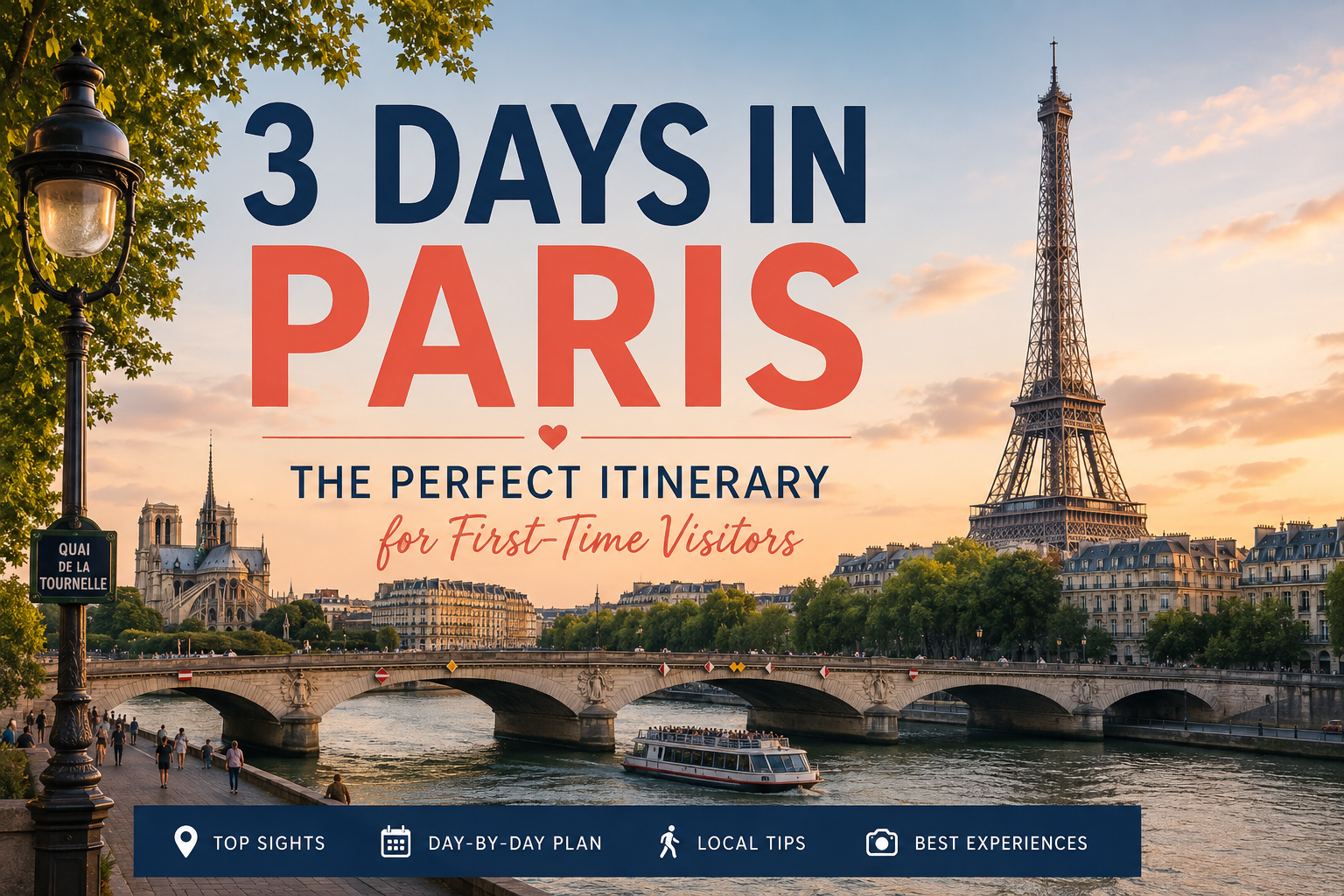 Title: 3 Days in Paris: The Perfect Itinerary for First-Time Visitors